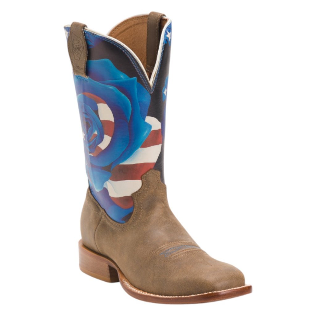 Twisted X Leather Tech X Rose Print Western Boots